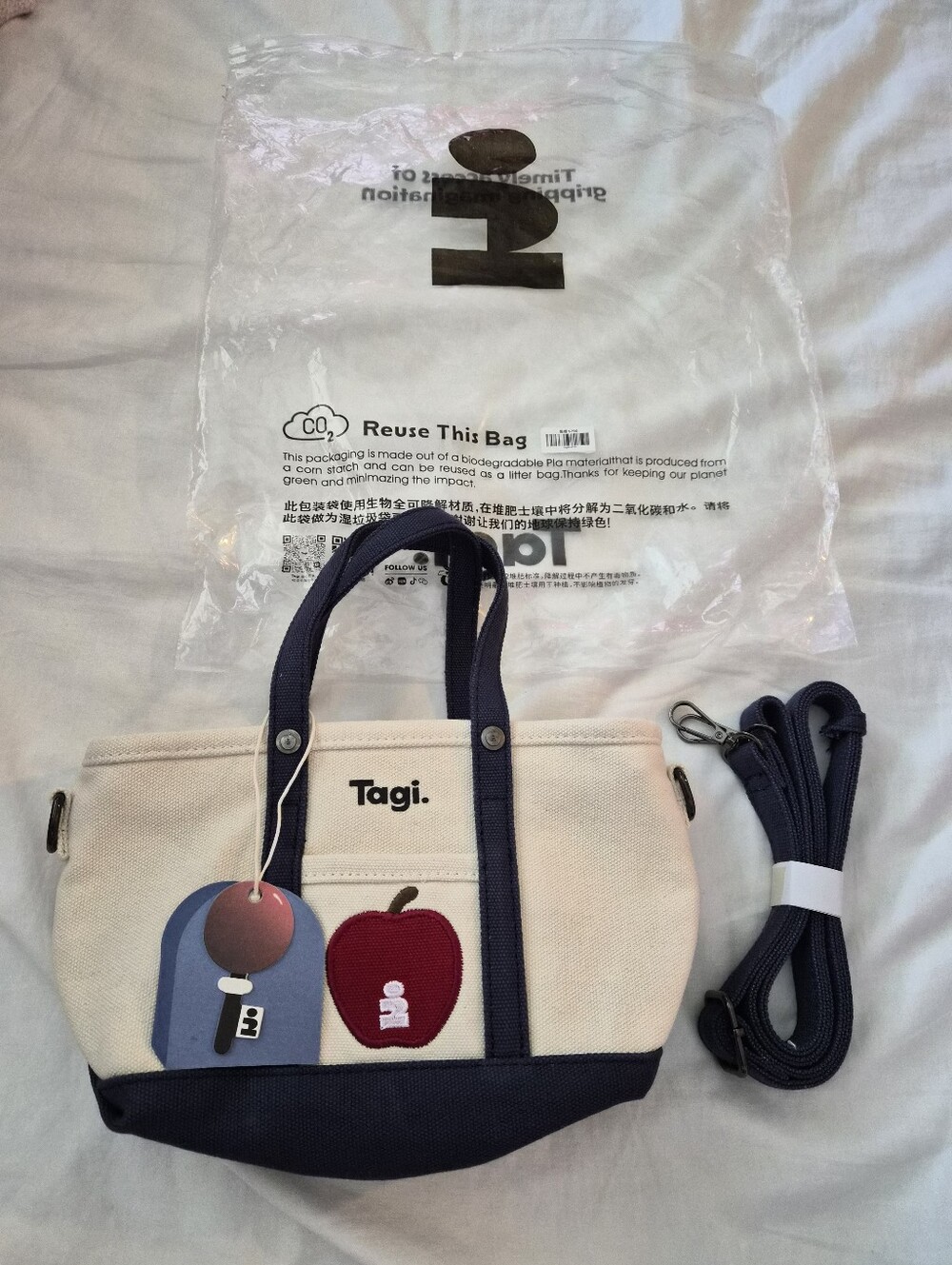 Tagi Crossbody Tote Bag Canvas